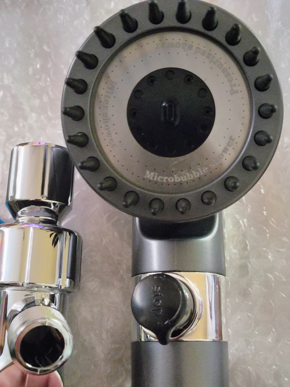 Microbubble Multi-Function Handheld Shower Head - Picture 3 of 6